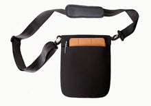 "Durable Black Single Pocket Pouch" w/Adjustable Shoulder Strap & Belt - Made in USA