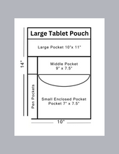 The Large 5-Pocket Tablet Pouch w/ Shoulder Sling