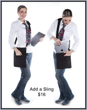 "Durable Nurse's 6 Pocket Large Tablet Pouch" w Belt and Clip "The iPad"