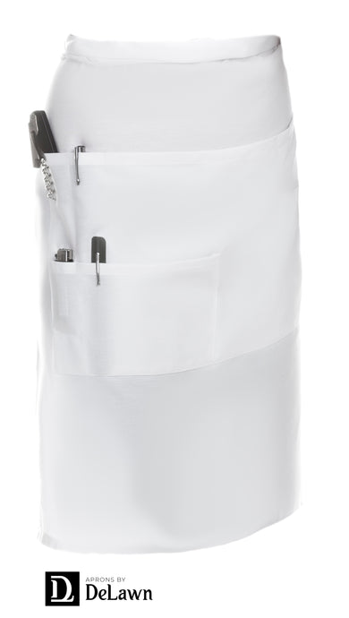 A Medium Bistro Apron - White
