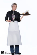 A Long Bistro Apron - White
